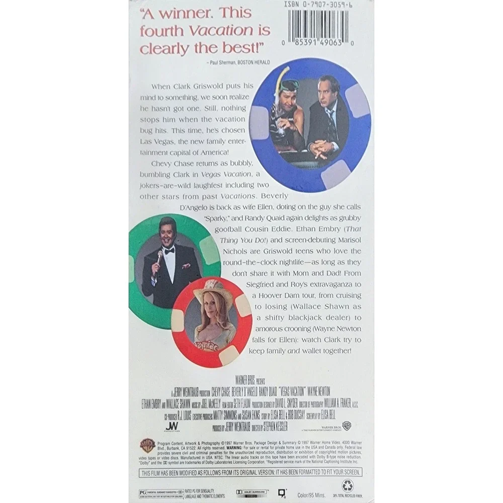 Vhs Vegas Vacation Sealed Chevy Chase Beverly‎ D'Angelo Randy Quaid